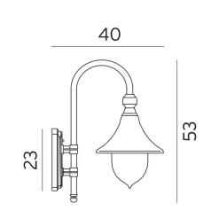 Norlys Lightup-Pris|Utelamper - Klassiske Vegglamper<Firenze 800