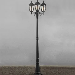 Konstsmide Lyktestolper<Firenze 3-arm lykt inkludert stolpe 220 cm -