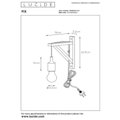 Lucide Interiørlamper<Fix vegglampe