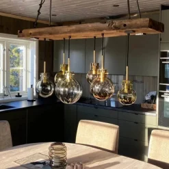 Hadeland Glassverk Kjøkkenbelysning Tak|Takpendler<Fjellro Krystallkuler 6 stk - Baldakin