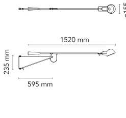 Flos Interiørlamper|Leselamper<265 vegglampe liten