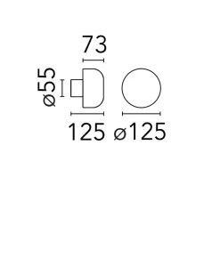 Flos Utelamper - Veggskjold / Plafond<Bellhop utendørs vegglampe