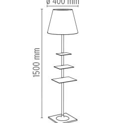 Flos Interiørlamper Gulv|Leselamper Gulv<Bibliotheque Nationale gulvlampe