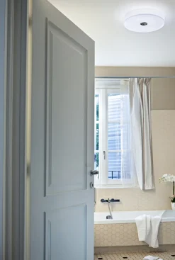 Flos Baderomsbelysning Tak|Kjøkkenbelysning Tak<Button HL Glass