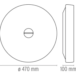 Flos Baderomsbelysning Tak|Kjøkkenbelysning Tak<Button HL Glass