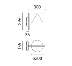 Flos Utelamper - Klassiske Vegglamper<Captain Flint utendørs vegglampe -