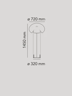 Flos Interiørlamper Gulv<Chiara Gulvlampe - Aluminium/