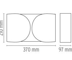 Flos Vegglamper Med Opp/Ned Lys|Interiørlamper<Foglio vegglampe