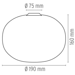 Flos Lightup-Pris|Baderomsbelysning Tak<Glo-Ball C/W Zero 19cm