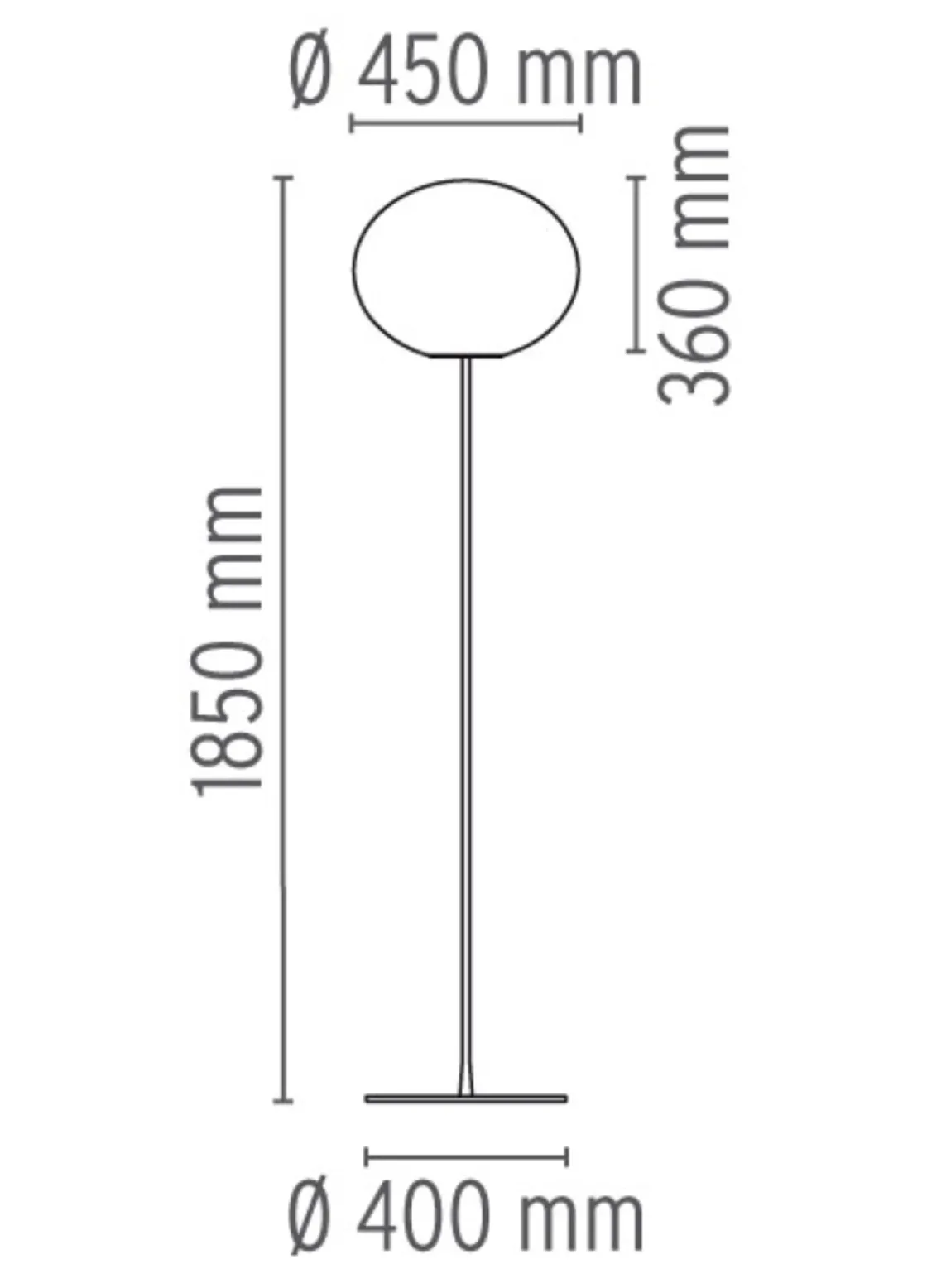 Flos Interiørlamper Gulv<Glo-Ball F3 gulvlampe