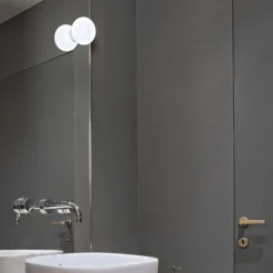 Flos Lightup-Pris|Baderomsbelysning Vegg<Mini Glo-Ball C/W for speilmontering