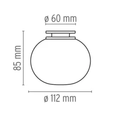 Flos Lightup-Pris|Baderomsbelysning Vegg<Mini Glo-Ball C/W for speilmontering