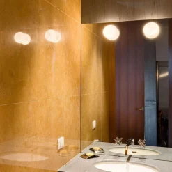 Flos Lightup-Pris|Baderomsbelysning Vegg<Mini Glo-Ball C/W for speilmontering