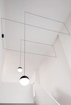 Flos Kjøkkenbelysning Tak|Takpendler<String Light taklampe - Sphere - 12m