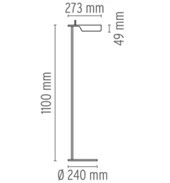 Flos Leselamper Gulv<Tab F Led gulvlampe