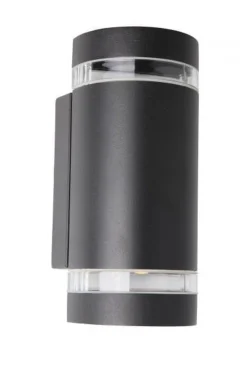 Nordlux Lightup-Pris|Utelamper Med Opp/Ned Lys<Focus Duo + 2 stk LEDpærer