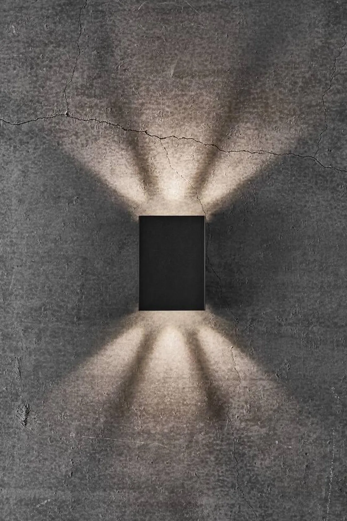 Nordlux Utelamper Med Opp/Ned Lys<Fold 10 vegglampe utendørs opp/ned - Svart