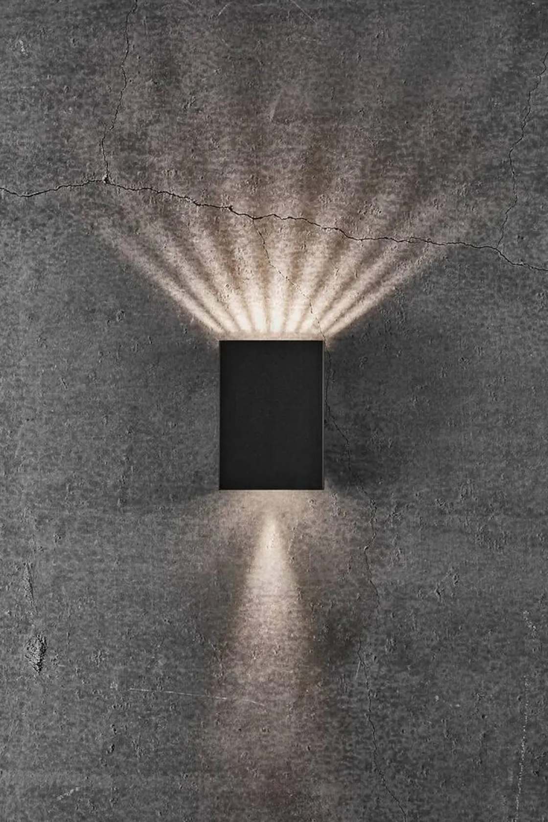 Nordlux Utelamper Med Opp/Ned Lys<Fold 10 vegglampe utendørs opp/ned - Svart