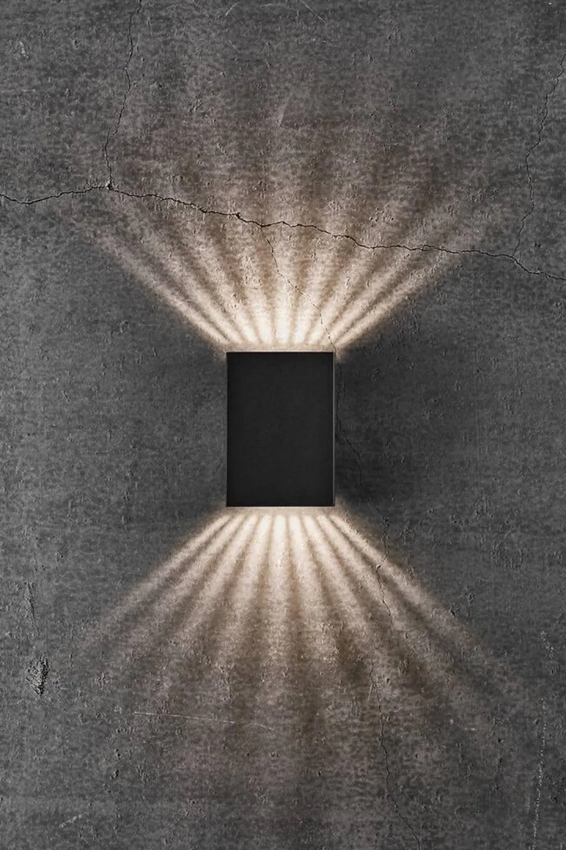 Nordlux Utelamper Med Opp/Ned Lys<Fold 10 vegglampe utendørs opp/ned - Svart