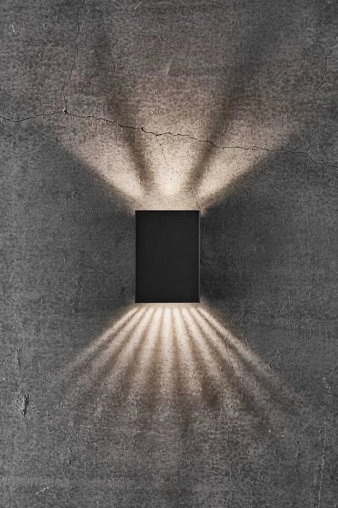 Nordlux Utelamper Med Opp/Ned Lys<Fold 10 vegglampe utendørs opp/ned - Svart