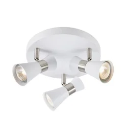 Marksløjd Kjøkkenbelysning Tak|Spotter & Skinner<Folie taklampe 3-spot - Hvit/Nikkel farget -