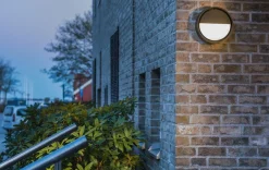 Sg Armaturen As Utelamper - Veggskjold / Plafond<Frame round vegglampe 7W 3000 Kelvin IP66 Dimbar