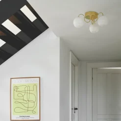 Nordlux Kjøkkenbelysning Tak|Taklamper / Takplafonder<Franca taklampe - Messing/Opal