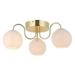 Nordlux Kjøkkenbelysning Tak|Taklamper / Takplafonder<Franca taklampe - Messing/Opal