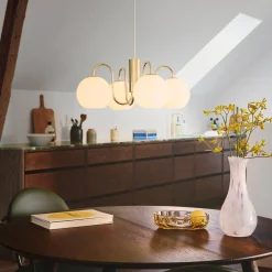 Nordlux Kjøkkenbelysning Tak|Lysekroner<Franca takpendel - Messing/Opal