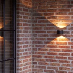 LOOM Design Utelamper Med Opp/Ned Lys|Baderomsbelysning Vegg<Frey vegglampe IP65 2x6W 2700K -