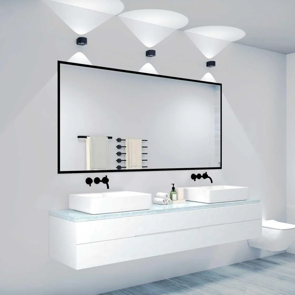 LOOM Design Utelamper Med Opp/Ned Lys|Baderomsbelysning Vegg<Frey vegglampe IP65 2x6W 2700K -