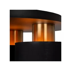 Lucide Kjøkkenbelysning Tak|Taklamper / Takplafonder<Fudral taklampe 3 - Svart/Gull