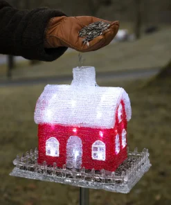 Konstsmide Hagefigurer<Fuglehus med LED lys