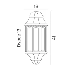 Norlys Lightup-Pris|Utelamper - Veggskjold / Plafond<Genova 170