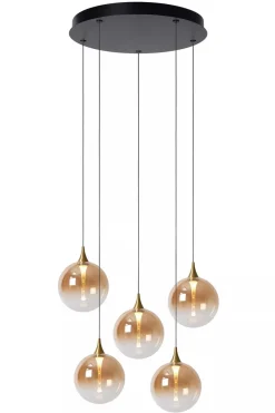 Lucide Kjøkkenbelysning Tak|Takpendler<Gisela takpendel 48 cm 5 x 3,8W 2700 Kelvin - Dimbar