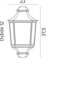 Norlys Lightup-Pris|Utelamper - Veggskjold / Plafond<Glasgow 730