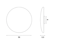 Northern Interiørlamper<Glint vegglampe