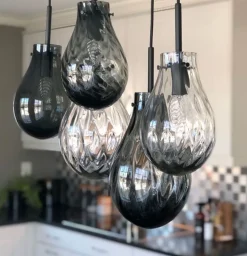 Hadeland Glassverk Kjøkkenbelysning Tak|Takpendler<Glitre Dråper 5 stk -