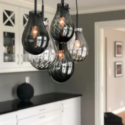 Hadeland Glassverk Kjøkkenbelysning Tak|Takpendler<Glitre Dråper 5 stk -