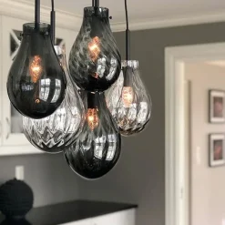 Hadeland Glassverk Kjøkkenbelysning Tak|Takpendler<Glitre Dråper 5 stk -