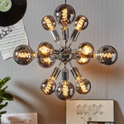 Ms - belysning Led-Pærer E27 Sokkel<Globepære Smoke Spiral 95mm E27