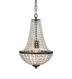 Marksløjd Kjøkkenbelysning Tak|Lysekroner<Gränsö lysekrone 1l - Svart/klar -