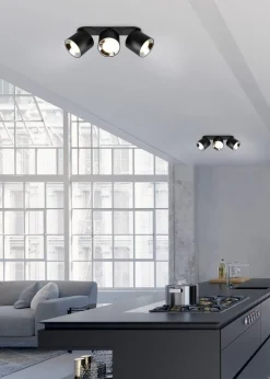 Trio Lighting Kjøkkenbelysning Tak|Spotter & Skinner<Guayana takspot 3-lys GU10 - Kan felles inn i tak