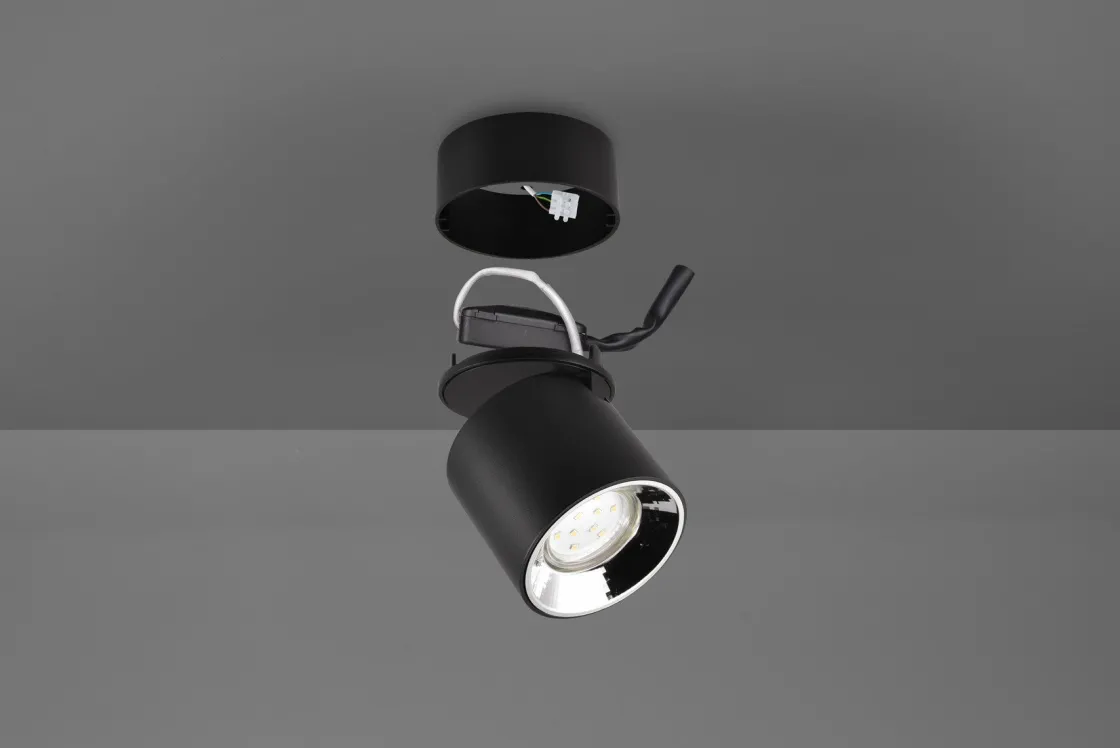 Trio Lighting Kjøkkenbelysning Tak|Spotter & Skinner<Guayana tak/vegg spot 1-lys GU10 - Kan felles inn