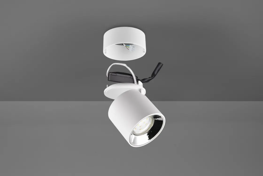 Trio Lighting Kjøkkenbelysning Tak|Spotter & Skinner<Guayana tak/vegg spot 1-lys GU10 - Kan felles inn