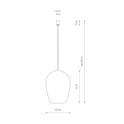 Nowodvorski Kjøkkenbelysning Tak|Takpendler<Haiti takpendel 53,5 cm