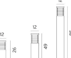 Norlys Lightup-Pris|Utelamper Til Kystområder<Halmstad pullert LED 1483