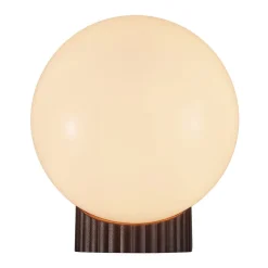 Nordlux Utelamper - Klassiske Vegglamper<Hayley vegglampe utendørs IP44 E27 - Metallisk brun/Opal