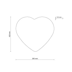 TK Lighting Barneromsbelysning<Heart vegglampe