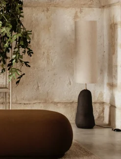 Ferm Living Interiørlamper Gulv<Hebe Gulvlampe Mørk grå/Natur